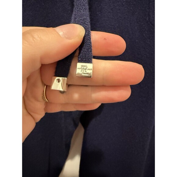 Women’s Ralph Lauren Purple Label Collection Cashmere Joggers Sweatpants Navy M - Picture 3 of 6